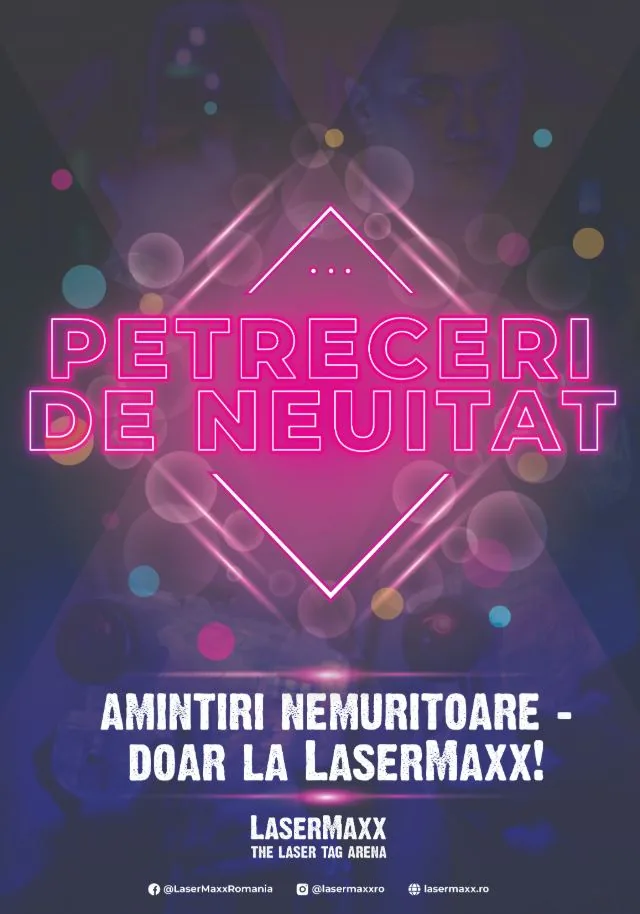 Afiș LaserMaxx — petreceri